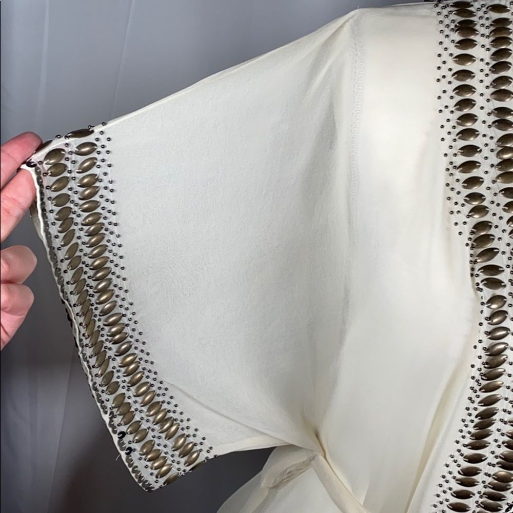 Euc Ark & Co Sequin Embellished Topper Cover Up S - image 4